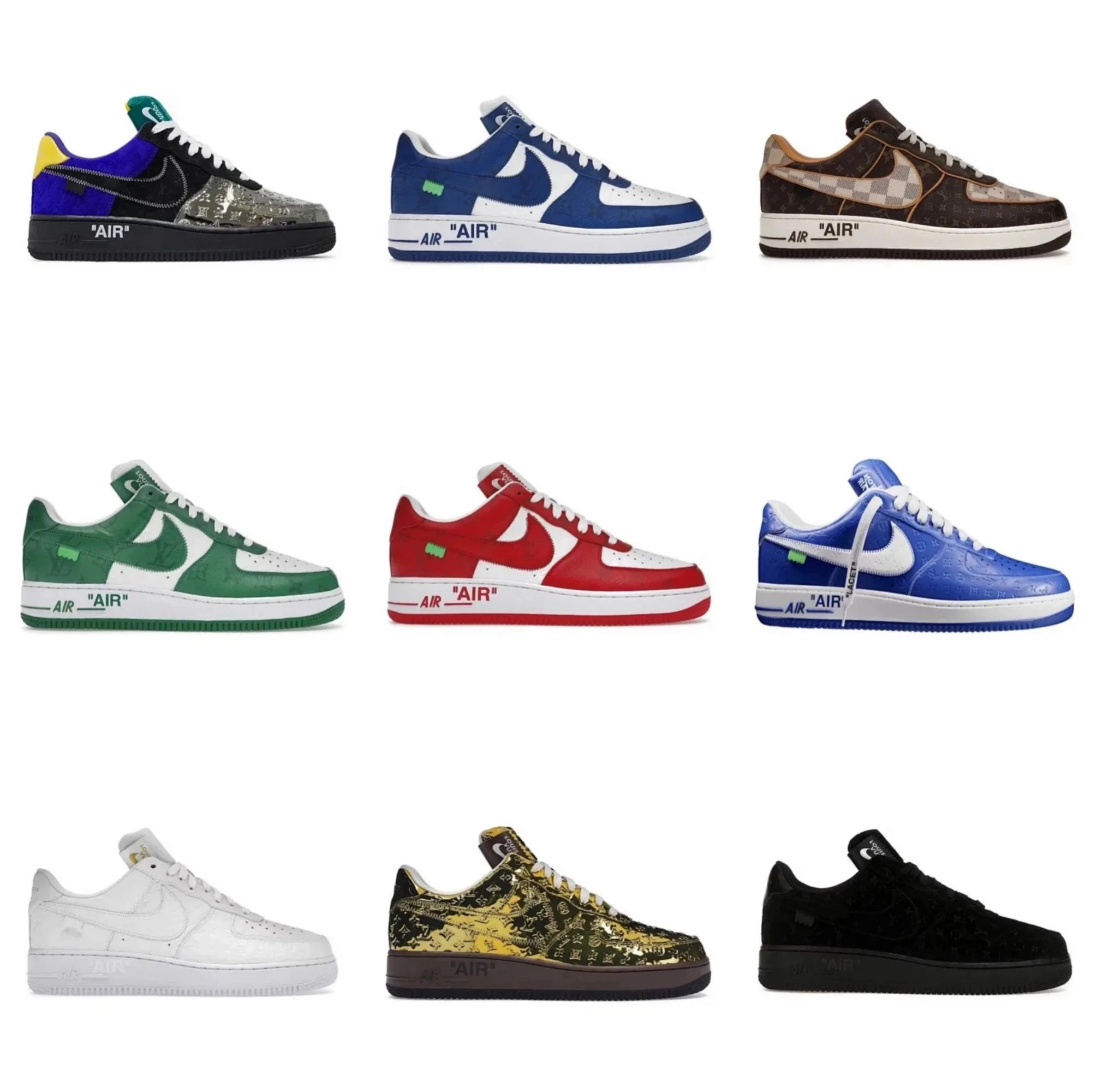 Louis Vuitton LV Air Force 1 Low Top Sneakers Multicolor