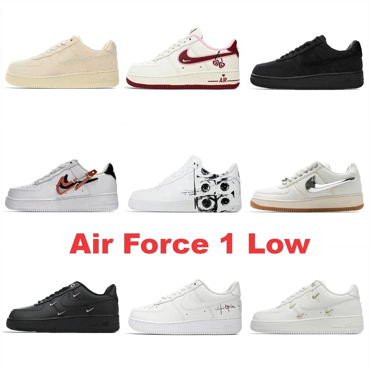 Nike Air Force 1 Low Iconic Sneakers Collection Multicolor