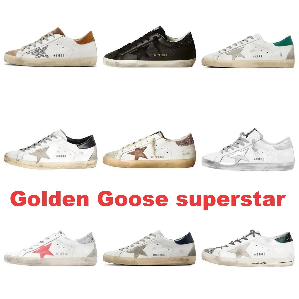 Golden Goose Superstar Distressed Sneakers Multicolor