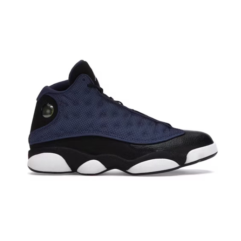 Jordan Air Jordan 13 Retro High Top Basketball Sneakers Navy and Black