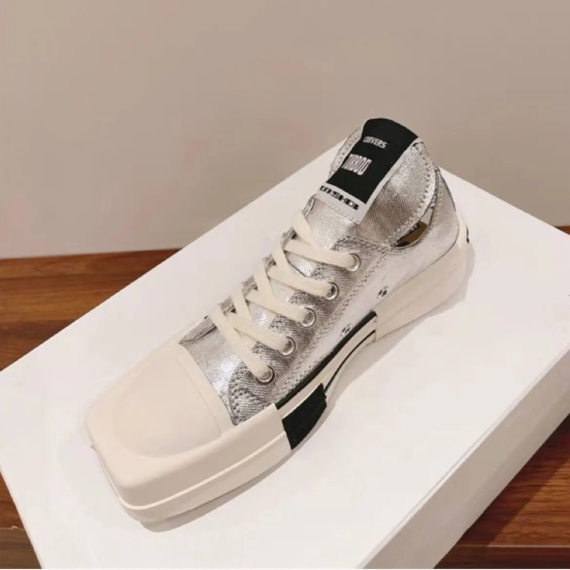 Converse TURBODRK Chuck 70 Chunky Platform Sneakers Silver