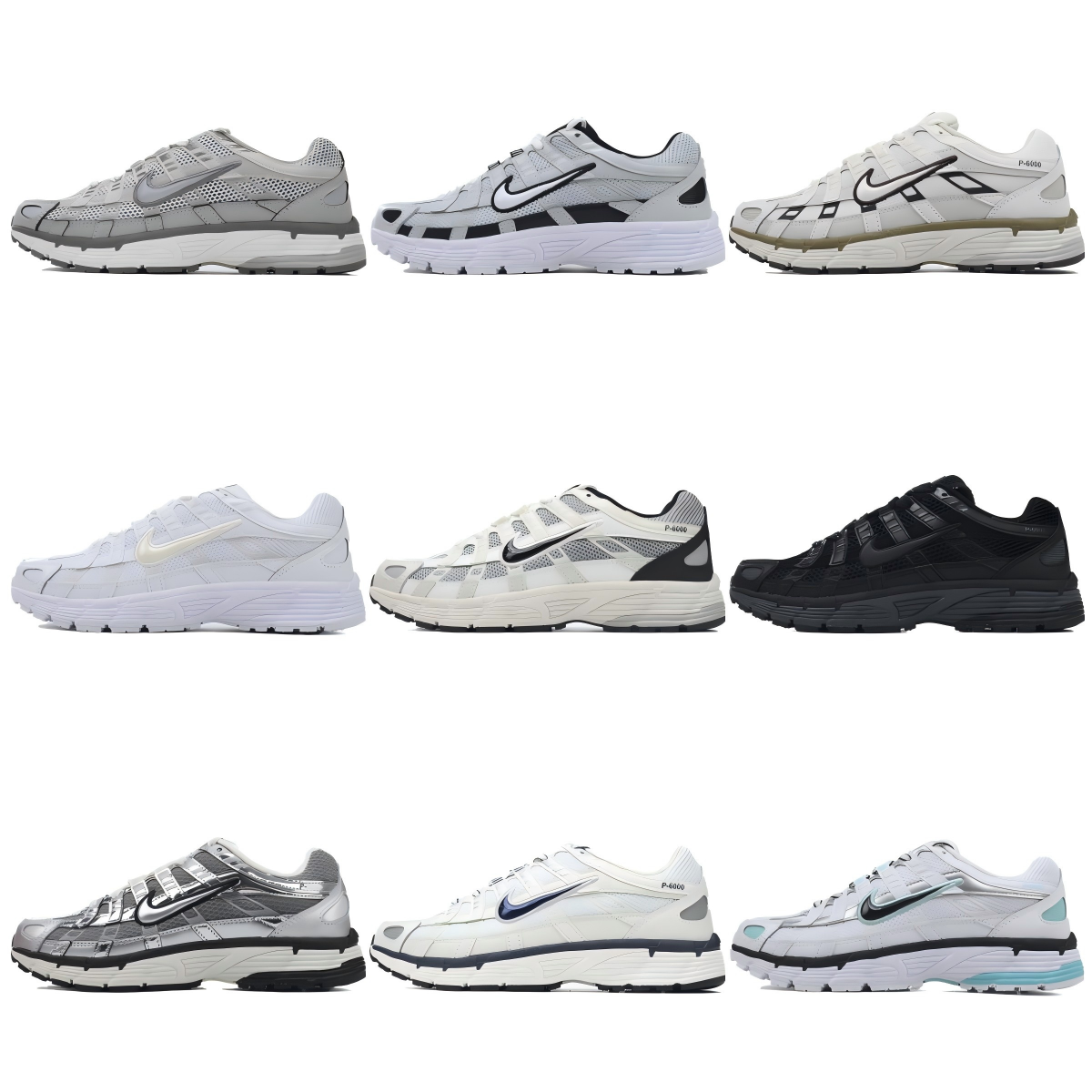 Nike P-6000 Chunky Retro Sneakers Multicolor