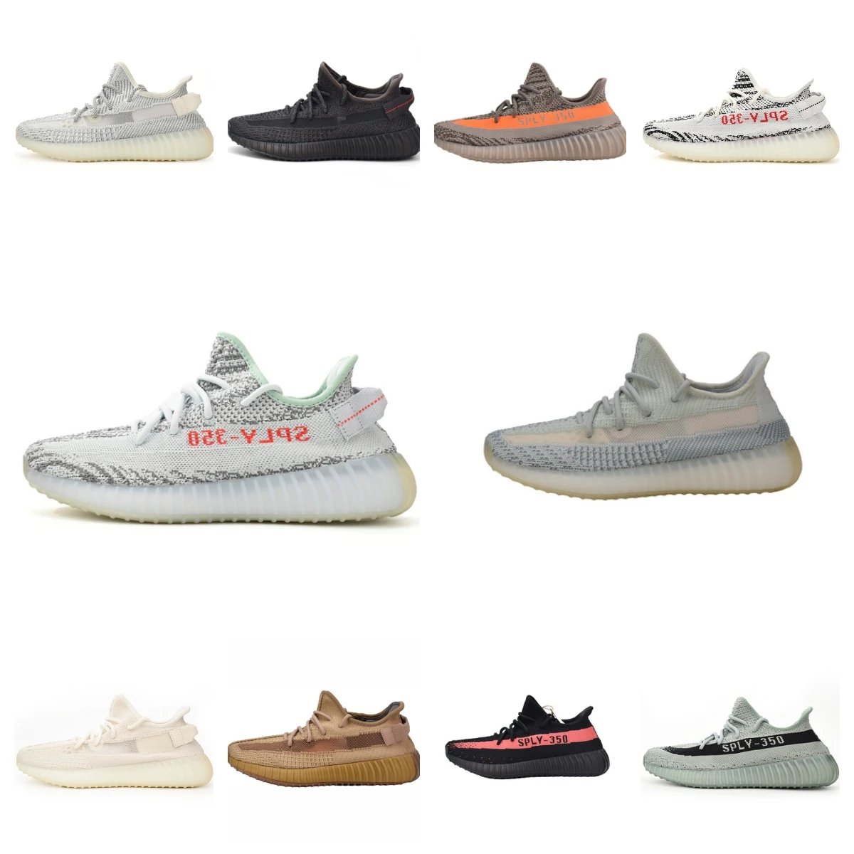 Adidas Yeezy Boost 350 V2 Chunky Sneakers Multicolor